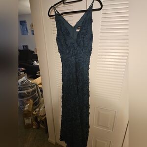 Xscape flower long dress